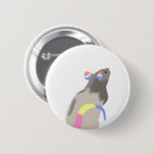 Pan Pride Rat Ronde Button 5,7 Cm (Voorkant /achterkant)