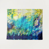 PAN SPEELT VLOOT EN DEER IN GROENE WOODLAND WANDKLEED (Voorkant (horizontaal))