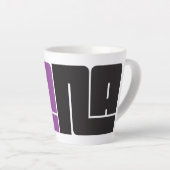 Pana Noir & Purple Latte Mug (Angle droit)