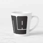 Pana Noir & Purple Latte Mug (Droite)