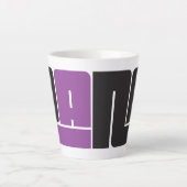 Pana Noir & Purple Latte Mug (Devant)