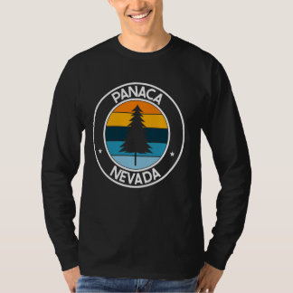 Panaca Nevada NV USA City Pride Retro Zonsondergan T-shirt