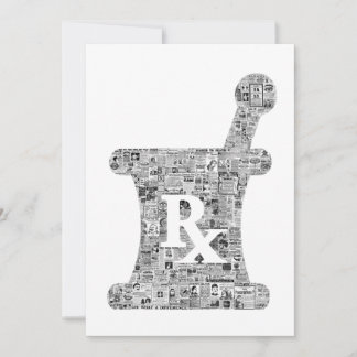 Panacée vintage carte de note pour la pharmacie mé