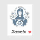 Panagia platytera sticker (Vel)