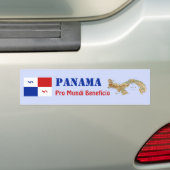 Panama Banner + Map Bumpersticker (Op auto)