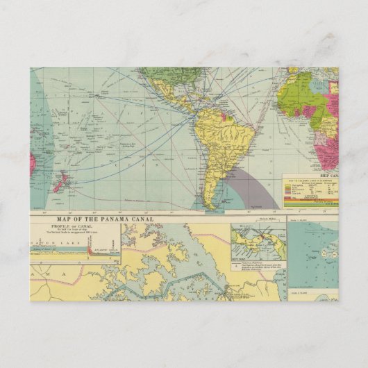 Panama Canal Briefkaart (Voorkant)