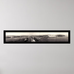 Panama Canal Entrance Foto 1936 Poster