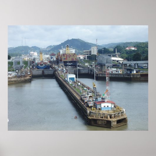 Panama Canal Lock Poster (Voorkant)