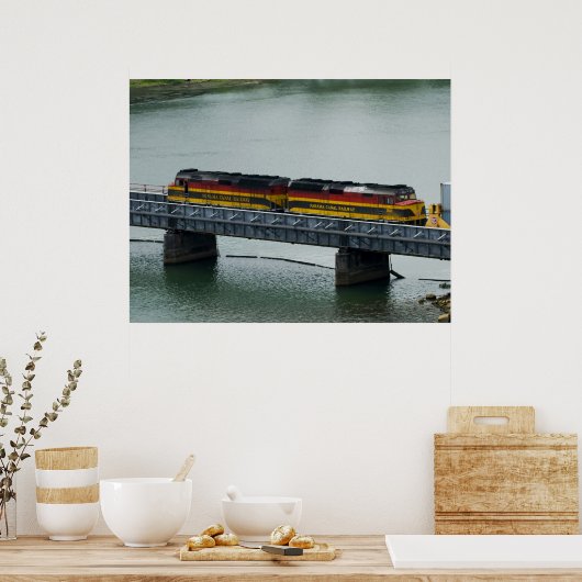 Panama Canal Train Poster (Keuken)