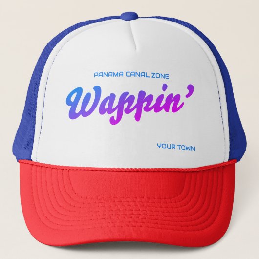 Panama Canal Zone - Wappin' Trucker Hat Trucker Pet (Voorkant)