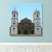 Panama Cathedral Canvas Afdruk (Insitu (Houten vloer))