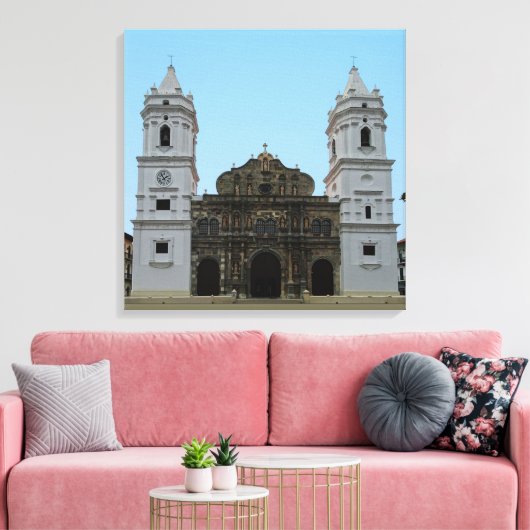 Panama Cathedral Canvas Afdruk (Insitu (Woonkamer))