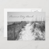 Panama City Beach Access Black & White Briefkaart (Voorkant / Achterkant)