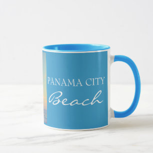 Panama City Beach FL - Palm Trees Sunset Cup Mok