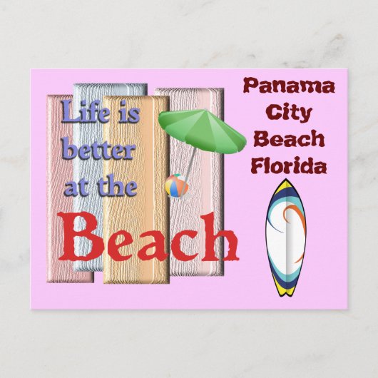 Panama City Beach Florida - Ansichtkaart Briefkaart (Voorkant)