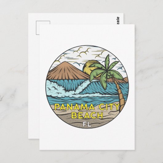 Panama City Beach Florida Briefkaart (Voorkant / Achterkant)