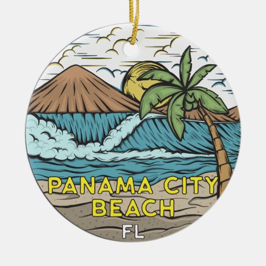 Panama City Beach Florida  Keramisch Ornament (Voorkant)