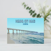 Panama City Beach Florida  platte Kaart (Staand voorkant)