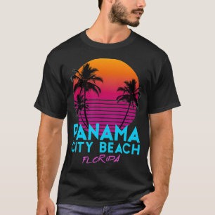 Panama City Beach Florida Retro 80s T-shirt