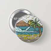 Panama City Beach Florida Ronde Button 5,7 Cm (Voorkant /achterkant)