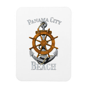 Panama City Beach Florida Vacation Nautical Anchor Magneet
