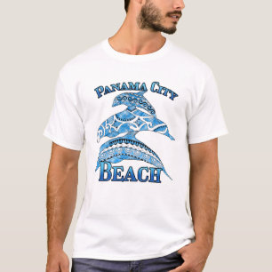 Panama City Beach Florida Vacation Tribal Dolphins T-shirt