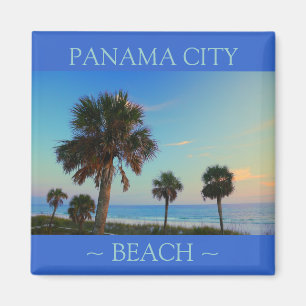 Panama City Beach Palm Tree Floride magnets