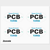 PANAMA CITY BEACH stickers (4) (Feuille)