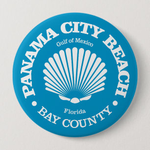 Panama City Beach (zeeschelp) Ronde Button 4,0 Cm
