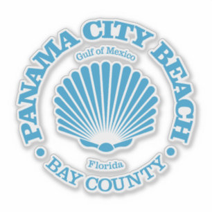 Panama City Beach (zeeschelp) Sticker