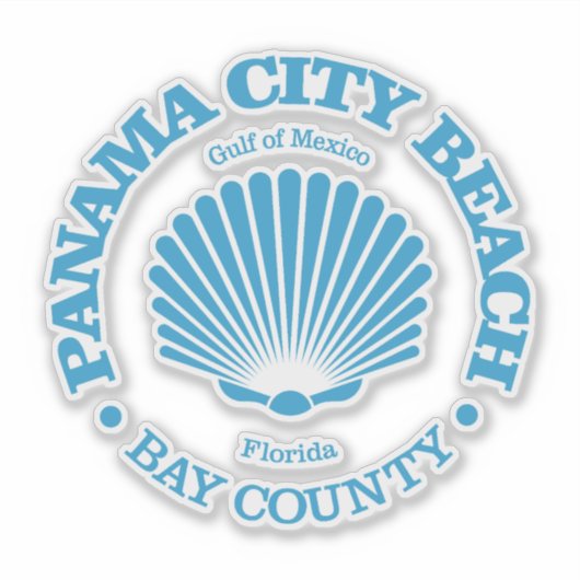 Panama City Beach (zeeschelp) Sticker (Voorkant)