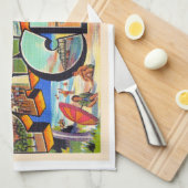 Panama City Florida  groot Briefkaart Theedoek (Quarter Fold)