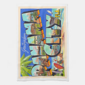 Panama City Florida  groot Briefkaart Theedoek (Verticaal)