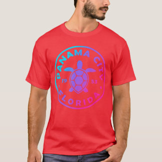 Panama City Florida Zeeschildpad Tie Dye Strand Va T-shirt