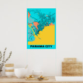 Panama City - Panama Gloria City Map Poster (Keuken)