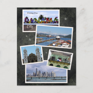 Panama City Photo Collage Briefkaart