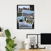 Panama City Photo Collage Poster (Thuiskantoor)