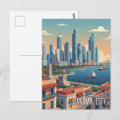 Panama City Reizen Briefkaart (Voorkant / Achterkant)