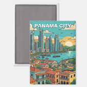 Panama City Reizen Magneet (Voorkant / Achterkant)