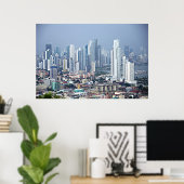 Panama City Skyline Poster (Thuiskantoor)