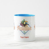 Panama City Toucan Retro Palm Trees  Mok (Midden)