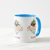 Panama City Toucan Retro Palm Trees  Mok (Voorkant rechts)