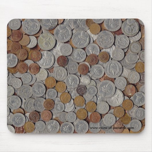 Panama Coins Mousepad Muismat (Voorkant)