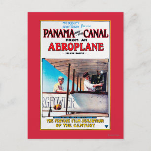 Panama en Canal Airplane Movie Promo Poste Briefkaart