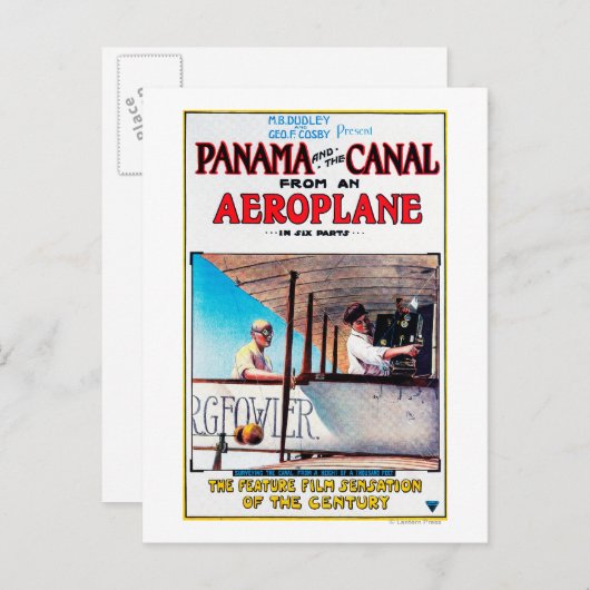 Panama en het Poster van de filmprojectie van het Briefkaart (Voorkant / Achterkant)