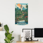Panama Illustratie Poster (Thuiskantoor)