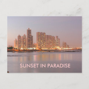 Panama in Keys Sunset in het Briefkaart Paradise