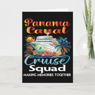 Panama Kanaal Cruise Squad 2025 Vriend Familie Cru Kaart
