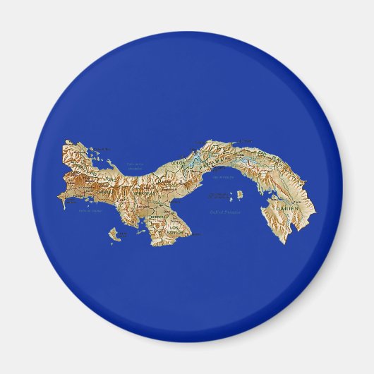 Panama Map Magnet (Devant)