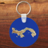 Panama Map Sleutelhanger (Voorkant)
